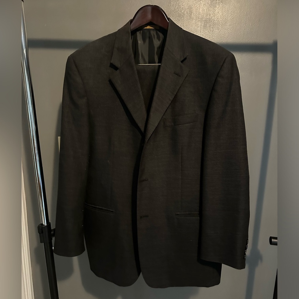 Men’s Classic Grey Wool Suit